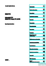 Siemens SIMATIC Rack PC 547B Operating Instructions Manual preview