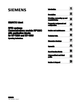 Siemens SIMATIC RF120C Operating Instructions Manual preview