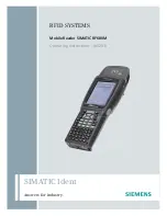 Preview for 1 page of Siemens SIMATIC RF680M Operating Instructions Manual