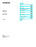 Siemens SIMATIC RI 45 PIII Series Manual preview