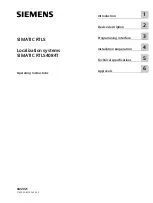 Preview for 1 page of Siemens SIMATIC RTLS4084T Operating Instructions Manual