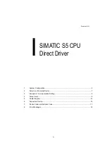 Siemens SIMATIC S5 CPU 90U Manual предпросмотр