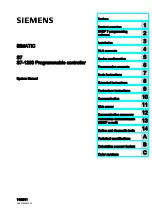 Предварительный просмотр 1 страницы Siemens SIMATIC S7-1200 System Manual