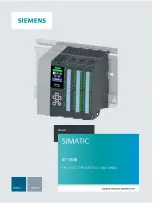 Preview for 1 page of Siemens Simatic S7-1500 CPU 1512C-1 PN User Manual