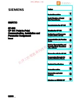 Siemens Simatic S7-300 CP 341 User Manual предпросмотр