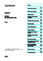 Siemens Simatic S7-300 Manual preview