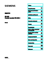 Siemens simatic s7-400 FM 450-1 User Manual preview