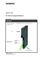 Siemens SIMATIC S7-CPs Manual preview