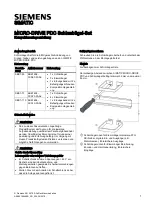 Preview for 1 page of Siemens SIMATIC SBS1-50 Hardware Installation Instructions