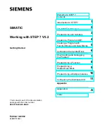 Siemens SIMATIC STEP 7 V5.2 Getting Started предпросмотр