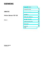 Siemens SIMATIC VS130 Series Manual preview