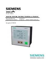 Preview for 1 page of Siemens SIMEAS P 7KG7100 Operating Instructions Manual