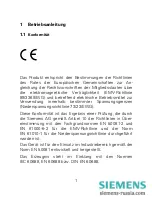 Preview for 4 page of Siemens SIMEAS P 7KG7100 Operating Instructions Manual