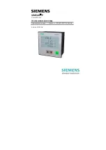 Preview for 1 page of Siemens SIMEAS P 7KG7550 Operating Instructions Manual