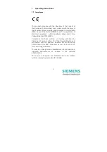 Preview for 4 page of Siemens SIMEAS P 7KG7550 Operating Instructions Manual