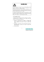 Preview for 7 page of Siemens SIMEAS P 7KG7550 Operating Instructions Manual