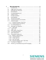 Preview for 2 page of Siemens SIMEAS P 7KG7750 Operating Instructions Manual