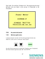 Preview for 39 page of Siemens SIMEAS P 7KG7750 Operating Instructions Manual