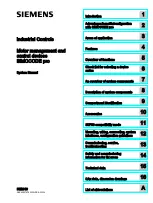 Preview for 1 page of Siemens SIMOCODE pro C System Manual