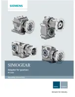 Siemens SIMOGEAR BA 2039 Operating Instructions Manual preview