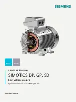 Siemens SIMOTICS DP Operating Instructions Manual preview