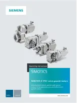 Siemens SIMOTICS S-1FG1 Operating Instructions Manual preview