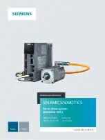 Siemens SIMOTICS S-1FK2 Operating Instructions Manual preview