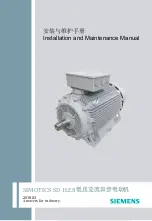 Siemens SIMOTICS SD 1LE8 Series Installation And Maintenance Manual preview