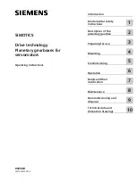 Предварительный просмотр 3 страницы Siemens Simotics Operating Instructions Manual