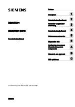 Preview for 1 page of Siemens SIMOTION D410 Commissioning Manual