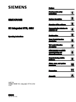 Preview for 1 page of Siemens SIMOTION D4x5-2 Operating Instructions Manual