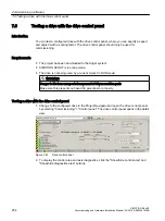 Предварительный просмотр 254 страницы Siemens SIMOTION TB30 Commissioning And Hardware Installation Manual