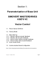 Предварительный просмотр 5 страницы Siemens SIMOVERT MASTERDRIVES 6SE70 VC Quick Start Manual