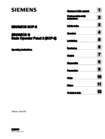 Preview for 3 page of Siemens SINAMICS BOP-2 Operating Instructions Manual