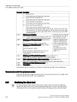 Preview for 232 page of Siemens Sinamics CU240D-2 DP Operating Instructions Manual