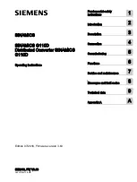 Preview for 3 page of Siemens SINAMICS G110D Operating Instructions Manual