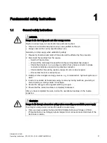 Preview for 9 page of Siemens SINAMICS G110D Operating Instructions Manual