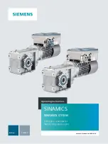 Siemens SINAMICS G110M Operating Instructions Manual preview