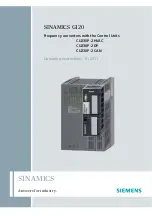 Siemens SINAMICS G120 CU230P-2 Operating Instructions Manual preview