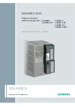 Siemens SINAMICS G120 CU240B-2 Operating Instructions Manual preview