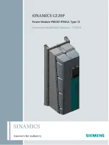 Siemens SINAMICS G120P Hardware Installation Manual preview