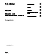 Preview for 3 page of Siemens Sinamics G130 Basic Operator Panel 20 Operating Instructions Manual