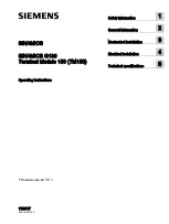 Preview for 3 page of Siemens SINAMICS G130 TM150 Operating Instructions Manual