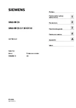 Preview for 3 page of Siemens SINAMICS G130 List Manual