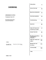 Preview for 3 page of Siemens SINAMICS G150 Operating Manual