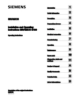 Preview for 3 page of Siemens SINAMICS G180 Installation And Operating Instructions Manual