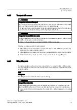 Preview for 73 page of Siemens SINAMICS GL150 Operating Instructions Manual