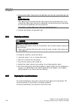 Preview for 136 page of Siemens SINAMICS GL150 Operating Instructions Manual