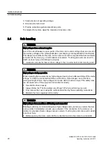 Предварительный просмотр 20 страницы Siemens SINAMICS GM150 Operating And Installation Instructions