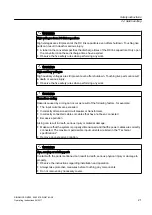 Предварительный просмотр 21 страницы Siemens SINAMICS GM150 Operating And Installation Instructions